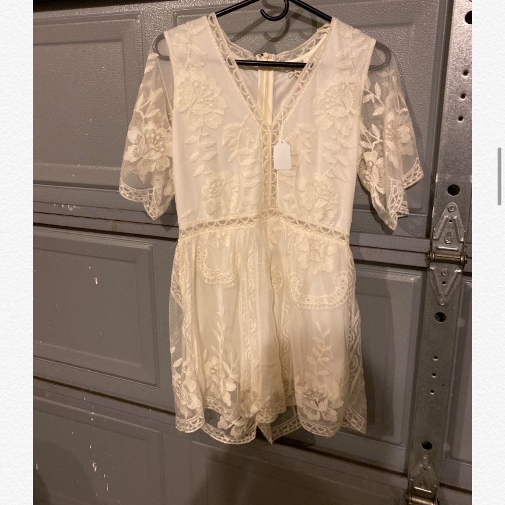 White Lace Romper